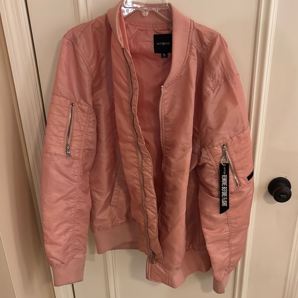 WT02 Pink Bomber Jacket size XL